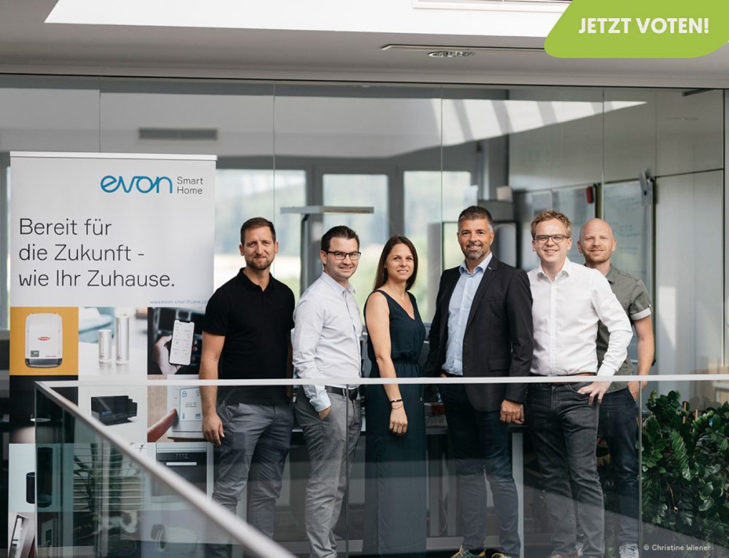 v.l.n.r. Gerald Hirschmann, Robert Goldgruber, Birgit Herbst, Andreas Leitner, Jürgen Wilfinger, Gerald Ebner evon Fast Forward Award